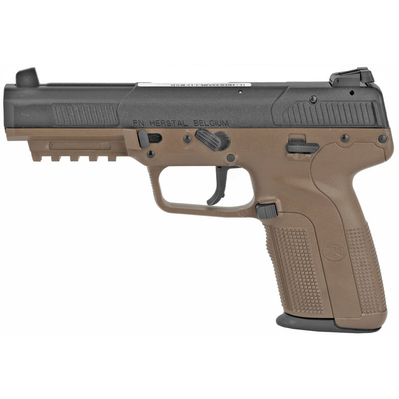 2-fn3868929356 FNH USA FN Five-Seven 5.7x28mm Semi Auto Pistol 4.8" Barrel 20 Rounds Adjustable Sights Polymer Frame Flat Dark Earth