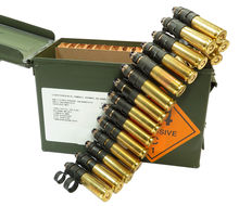 BLANK 50 BMG Ammo, Star Crimp, Lake City 100 Rounds Linked